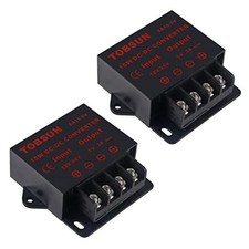 2 Pack 12V /24V to 5V 3A Converter,DC Converter Step Down Regulator 5V 3A 15W