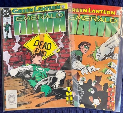 Green Lantern: Emerald Dawn #2+4 [Direct Ed] 1989. **VGC - Bagged & Carded**