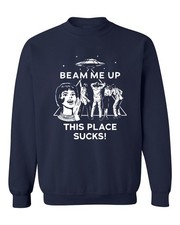 Robin Beam Me Up This Place Sucks Sweatshirt, Stranger Sweatshirt or T-Shirt