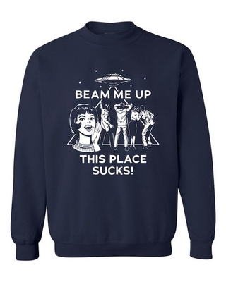 #ad Robin Beam Me Up This Place Sucks Sweatshirt Stranger Sweatshirt or T Shirt $15.99