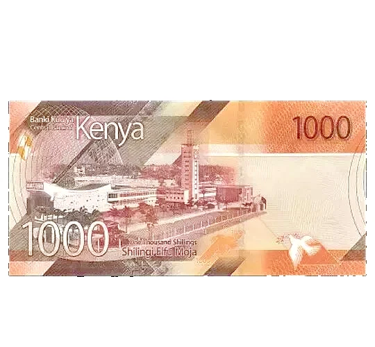 2019 KENYA - 1000 SHILLINGS - P#56 - UNC - L7 - Image 2 of 2