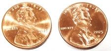2025 P & D Lincoln Shield Cents! BU From Roll The Last Penny Minted In The US