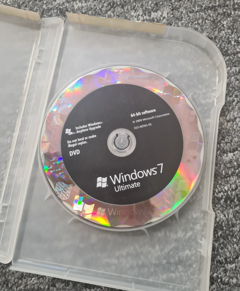 Microsoft Windows 7 Ultimate 32bit And 64bit Discs With Product Key - Image 2 of 4