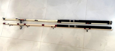 2 SHAKESPEARE Alpha Big Water Surf Spinning Fishing Rod 10' 2 Piece ABWS 100-2MH