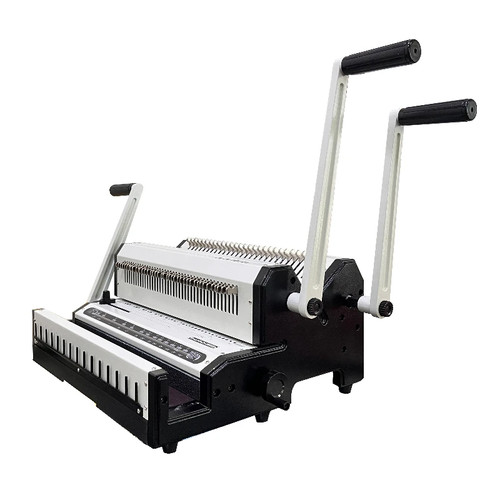 Binding Machine 2:1+3:1 Holes Double Coil All-in-one Bookbinding Machines 25 Lbs - Picture 9 of 16