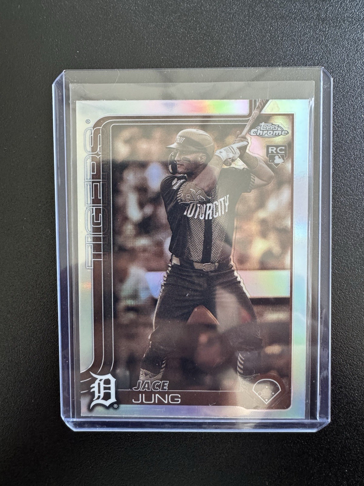 2025 Topps Chrome MLB - Sepia Refractor - #225 Jace Jung (RC) - Detroit Tigers