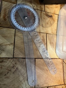 Ever Ready First Aid Plastic 12" Goniometer 360 Degree ISOM