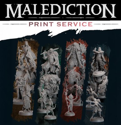 Loot Studios   Malediction | Print Service | 42 MM Minis | CHOOSE FACTION(S) |