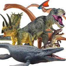 6PCS Jumbo Dinosaur Toy Set, Realistic Dinosaurs Toys for Kids - Large Dino Play