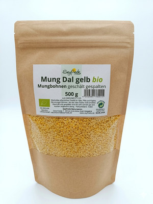 Seyfrieds Bio Mungbohnen geschält gespalten - Mung Dal Halb 500g