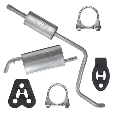 Auspuff Schalldämpferset für Mitsubishi Colt 6 VI Z30 Fließheck 1.1|1.3 (04-12)