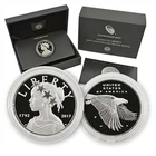 2017 American Liberty 225th Anniversary 1oz Silver Medal w/ OGP + COA