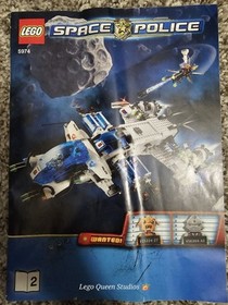 Lego 5974 Space Police Galactic Enforcer Manual 1 & 2 Manuals Only
