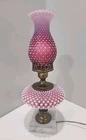 Fenton Cranberry Opalescent Hobnail Lamp ~ GORGEOUS!!!