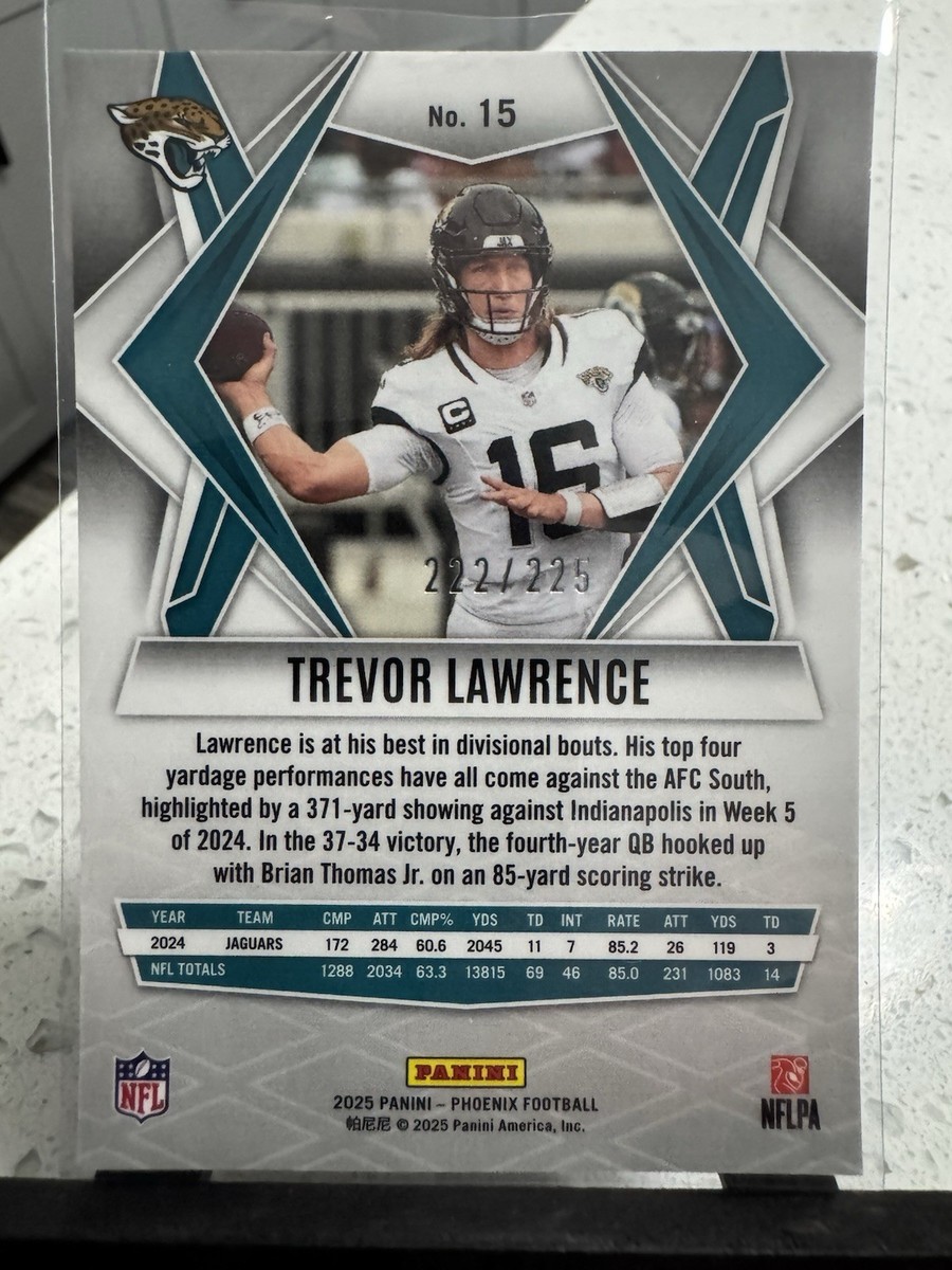 2025 Panini Phoenix - Trevor Lawrence #15 Lime Green Lava /225 | eBay