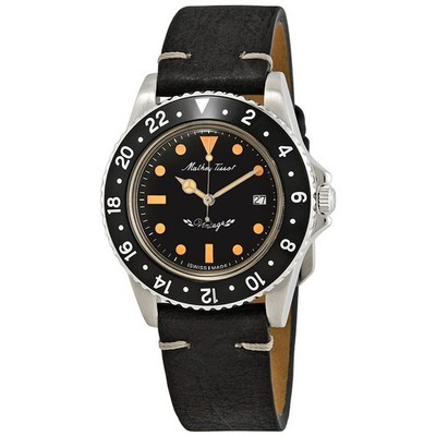 Mathey-Tissot Mathey Vintage Quartz Black Dial Men's Watch H900ALN