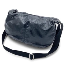 Jack Rubber Nylon Shoulder Bag Black