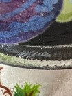 3 "PEGGY KARR"  SIGNED 8" FRUIT PLATES FUSED ART GLASS  *APPLE-GRAPES-PLUMS *Exc — photo 9