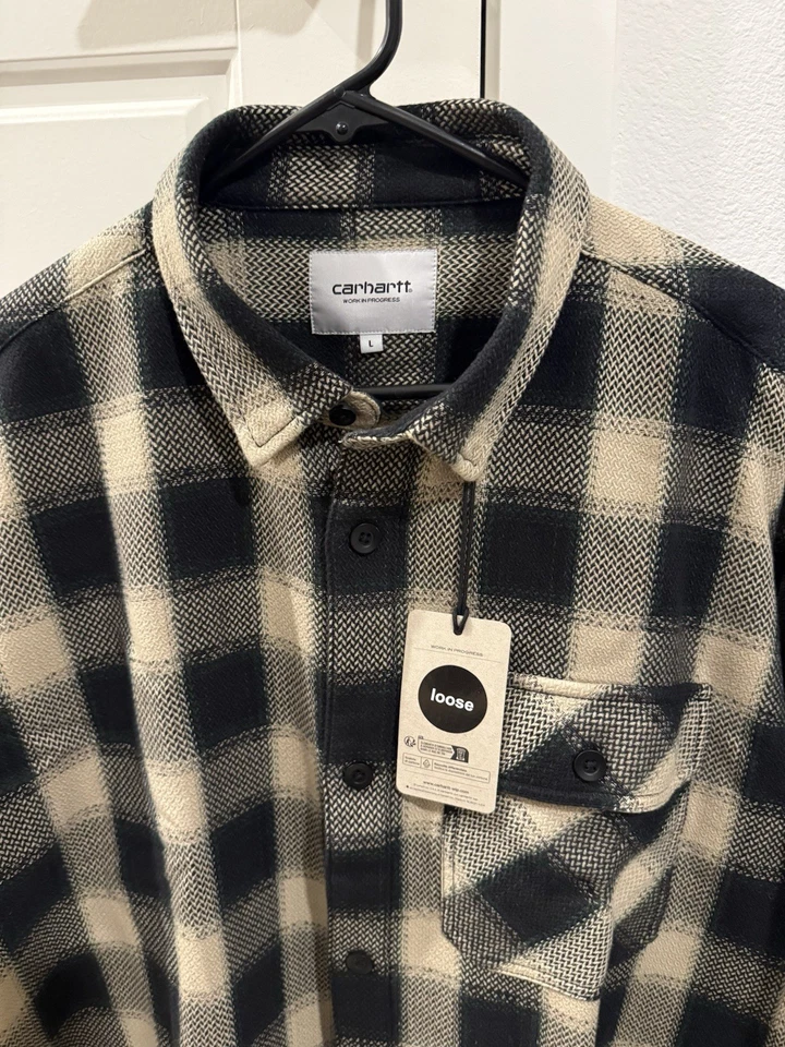 Camisa a Cuadros Carhartt Wip Witten Para Hombre Talla L Nueva con Etiquetas Foto 3 de 4