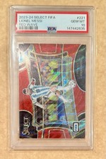 2023-24 Select FIFA Soccer Red Wave Prizm #221 Lionel Messi /149 PSA 10