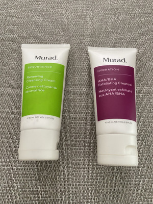 Murad Resurgence Renewing Cleansing Cream + Hydration AHA/BHA 2Pack,60ml  no box
