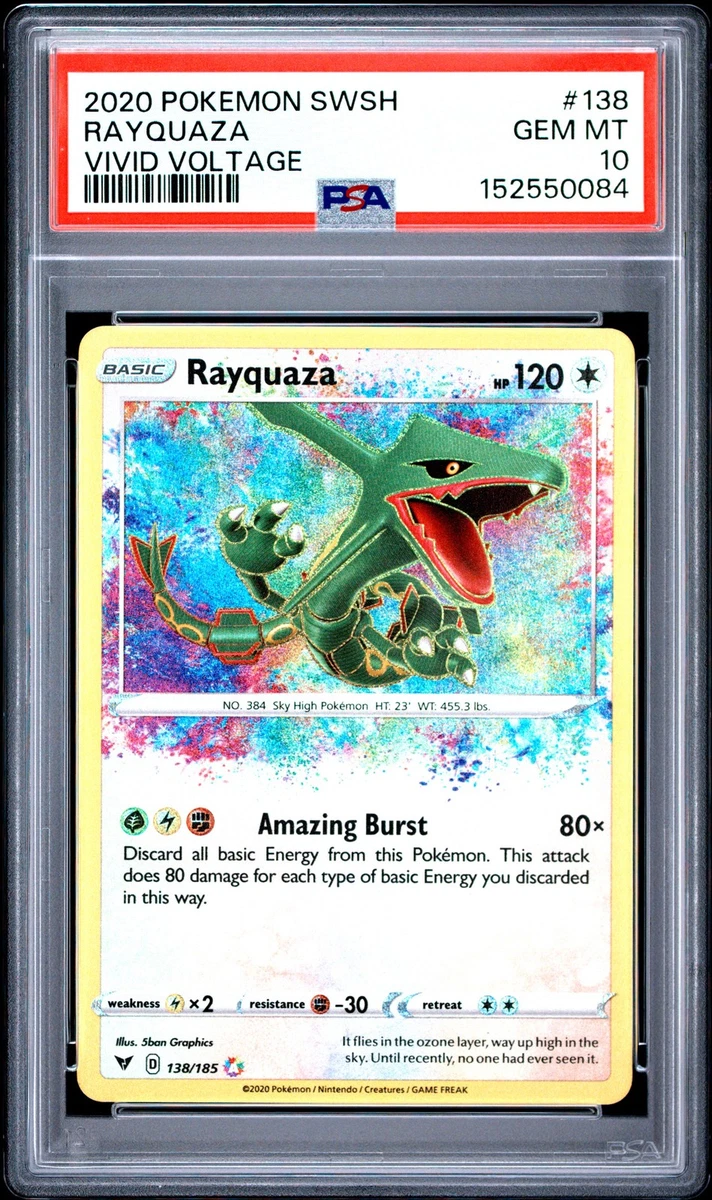 Rayquaza Pokémon TCG Professional Sports Authenticator (PSA) Grade