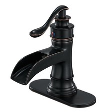 Waterfall Bathroom Faucet Oil Rubbed Bronze Antique, Single-Handle One Hole S...