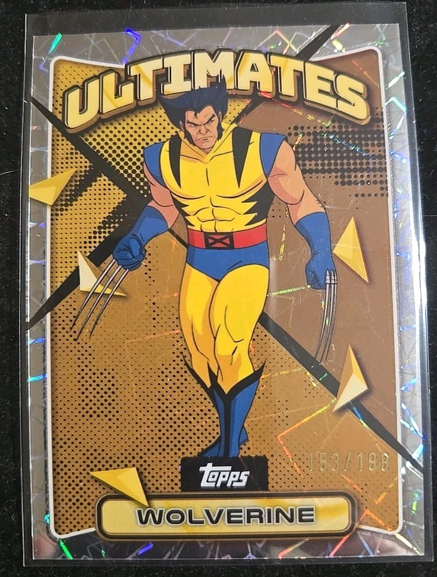 TOPPS FINEST X-MEN '97 MARVEL STUDIOS #79 WOLVERINE LASER REF SP /199 RARE L@@K