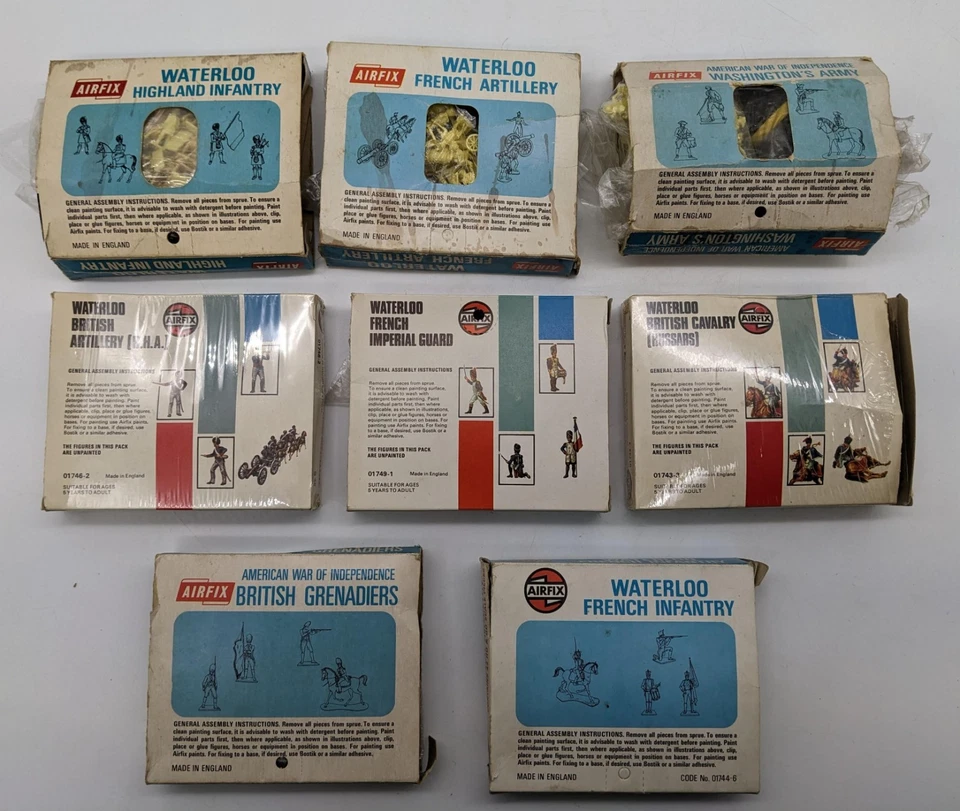 Lote de figuras militares Airfix escala HO-OO Waterloo Guerra de Independencia Americana Foto 3 de 4