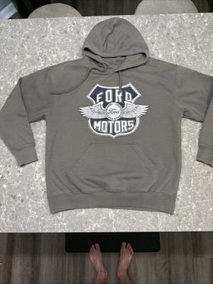 FORD Motor Company Licensed Gray  Hoodie Hoodie Sweatshirt L