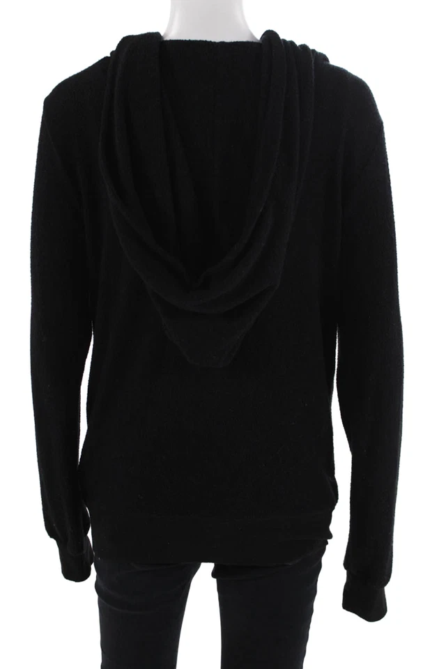Sudadera con capucha Wildfox cremallera completa negra talla M para mujer Foto 3 de 4