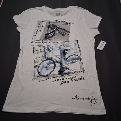 NWT Y2K Aeropostale Size XL Graphic Short Sleeve Lightweight T-Shirt Teens