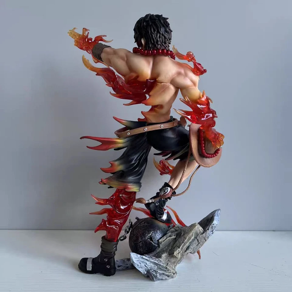 One Piece - Portgas D Ace Action Figure - 26cm - STATUA DA COLLEZIONE Anime  - Immagine 4 di 4