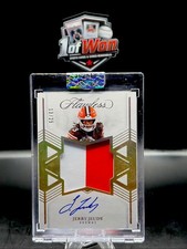 2025 Panini Flawless - Star Swatch Signatures Jerry Jeudy #SSS-JJY /25 (AU, MEM)