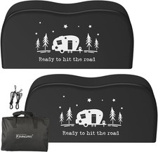 RV Tire Covers, Dual Axle Tire Covers 2 Pack, Fit 27"-30" Dia Tire Waterpro...
