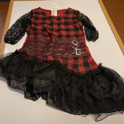 Ever After High Ean Cerise Hud Rubies Costume M dress up shirt girls medium