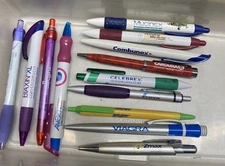 Lot 13 Chunky PENS Drug Rep Pharmaceutical Promo Ambien Mucinex Viagra