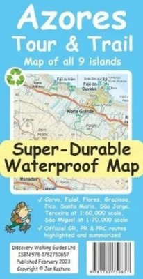 Azores Tour & Trail Super-Durable Map (2nd edition) | Jan Kostura | Englisch