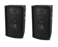 12" DJ Speakers PAIR 250w Karaoke twelve inch PA 8ohm Live Band Sound 12inch NEW