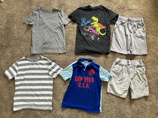 LOT of 8 Cat And Jack T shirt Shorts Gap Polo Boys Size 8/10