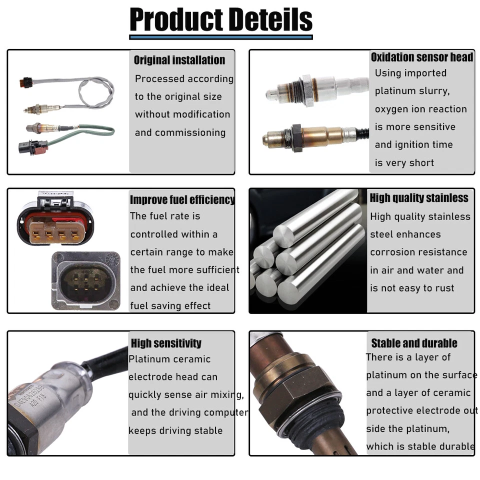 234-5173 234-8039 2pcs 02 Oxygen Sensor for Ford Edge 2.0L L4 Turbo 2015-2020 - Imagem 3 de 4