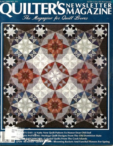 1988 June No.203 Quilter's Newsletter Magazine Vintage #Q112 - Foto 1 di 2