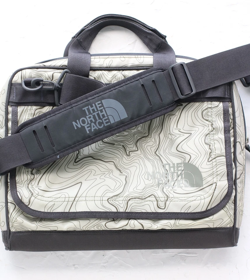 THE NORTH FACE Shoulder Laptop Bag Topographical Map Contour Vintage Rare - Image 2 of 4