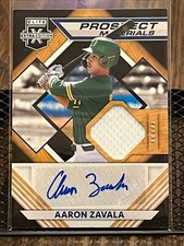 AARON ZAVALA 2021 ELITE EXTRA EDITION DUAL ROOKIE PATCH AUTOGRAPH AUTO JERSEY RC