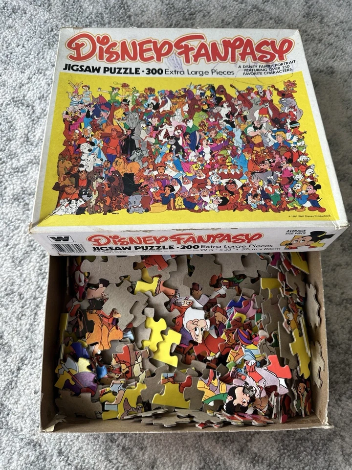 Quebra-cabeça vintage 1981 fantasia Disney 300 peças GG Whitman - INCOMPLETO  - Imagem 2 de 4