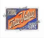 True Value Fishing Lure metal tin sign garage shop kitchen wall decor