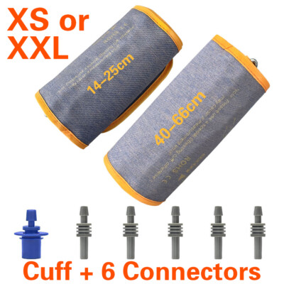 #ad XS or XXL Replacement Cuff for Arm Blood Pressure Monitor BP Cuff amp; 6Connectors $15.99