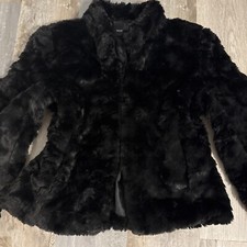 Moda International Y2K Black  Faux Fur Croppe...