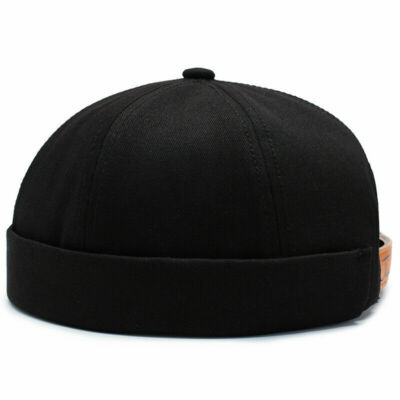 Unisex Men Skullcap Sailor Hat Cap Beanie Hip Hop Retro Cuff