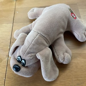 Vintage Pound Puppies Stuffed Animal Plush 1980s Mini Puppy Dog Tan 8”
